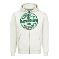 Oatmeal Heather prone to shenanigans and malarkey Zipper Hoodie - MaliasSmallBusiness