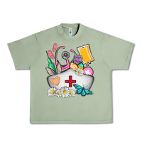 Oil Green nurse  easter Urban Heavy Tee - AdoDesignShop
