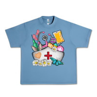 Pebble Blue nurse  easter Urban Heavy Tee - AdoDesignShop