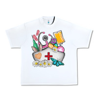 White nurse  easter Urban Heavy Tee - AdoDesignShop