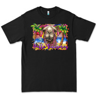 Black hello summer camel at the beach Premium Tee - BarkalooDesign