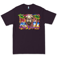 Plum hello summer camel at the beach Premium Tee - BarkalooDesign