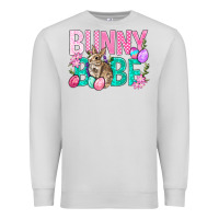 Dove Grey Bunny Babe Easter Premium Sweatshirt - BundleAndBundleShop