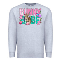 Heather Grey Bunny Babe Easter Premium Sweatshirt - BundleAndBundleShop