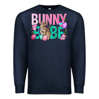 Navy Bunny Babe Easter Premium Sweatshirt - BundleAndBundleShop
