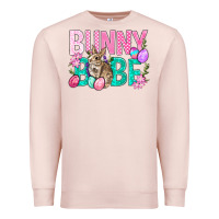 Pale Pink Bunny Babe Easter Premium Sweatshirt - BundleAndBundleShop
