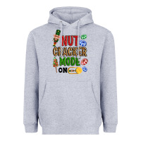 Heather Grey Nutcracker mode on Heavyweight Hoodie - NancyCooperArtShop