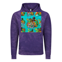 Cloud Purple salty vibes seamless pattern Vintage Hoodie - HRA Design Shop