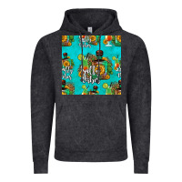 Vintage Black salty vibes seamless pattern Vintage Hoodie - HRA Design Shop