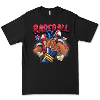 Black Baseball life afro girl sneakers Premium Tee - RanaPortraitStore