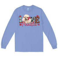 Colony Blue love poodles Long Sleeve Tee - Artiststas