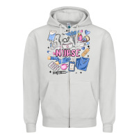 Dove Grey can't talk right now doing nurse stuff Zipper Hoodie - MaliasSmallBusiness