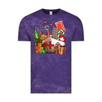Cloud Purple nurse  and christmas Vintage Tee - AdoDesignShop