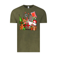 Vintage Olive nurse  and christmas Vintage Tee - AdoDesignShop