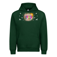 Forest Green summer vibes with birds Urban Hoodie - TumblerDesignByShophia