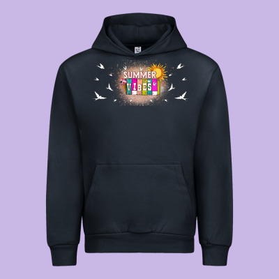 Summer Vibes With Birds Urban Hoodie Designed By Tumblerdesignbyshophia