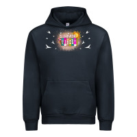 Navy summer vibes with birds Urban Hoodie - TumblerDesignByShophia