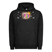 Pigment Black summer vibes with birds Urban Hoodie - TumblerDesignByShophia
