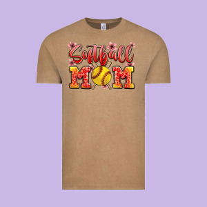 Softball Mom Vintage Tee Designed By Jahusdesignshop