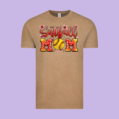 Softball Mom Vintage Tee Designed By Jahusdesignshop