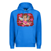 True Royal valentine's day cupid heart Premium Hoodie - RanaPortraitStore