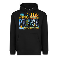 Black The Prince Has Arrived Heavyweight Hoodie - MaliasSmallBusiness