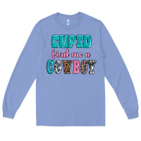 Colony Blue cupid find me a cowboy Long Sleeve Tee - AdoDesignShop