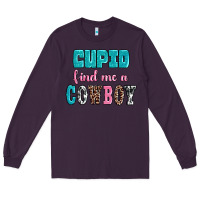 Plum cupid find me a cowboy Long Sleeve Tee - AdoDesignShop