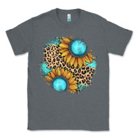 Charcoal Heather gemstone leopard patch Classic Tee - JahusDesignShop