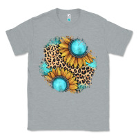 Heather Grey gemstone leopard patch Classic Tee - JahusDesignShop