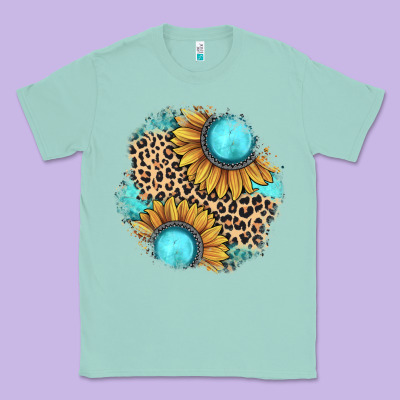 Gemstone Leopard Patch Classic Tee Designed By Jahusdesignshop