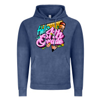 Vintage Denim hello 4th grade Vintage Hoodie - JahusDesignShop
