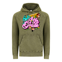Vintage Olive hello 4th grade Vintage Hoodie - JahusDesignShop