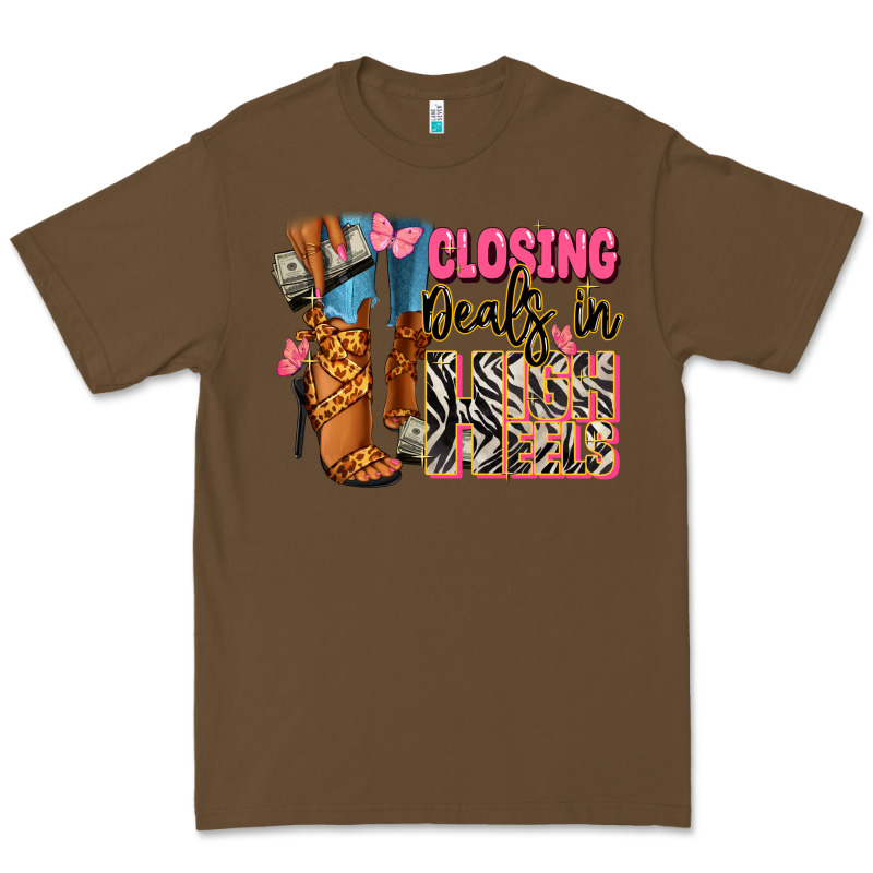 Closing Deals In High Heels Black Fashion Girl Premium Tee by RanaPortraitStore | Teevron