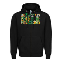 Black st.patricks stanley Zipper Hoodie - MaliasSmallBusiness