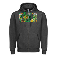 Charcoal Heather st.patricks stanley Zipper Hoodie - MaliasSmallBusiness