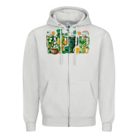 Dove Grey st.patricks stanley Zipper Hoodie - MaliasSmallBusiness
