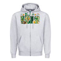 Heather Grey st.patricks stanley Zipper Hoodie - MaliasSmallBusiness