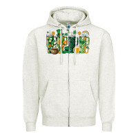 Oatmeal Heather st.patricks stanley Zipper Hoodie - MaliasSmallBusiness