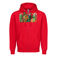 Red st.patricks stanley Zipper Hoodie - MaliasSmallBusiness