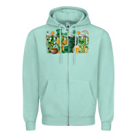 Seafoam st.patricks stanley Zipper Hoodie - MaliasSmallBusiness
