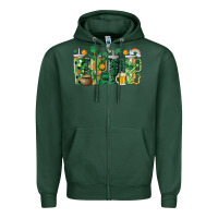Sports Green st.patricks stanley Zipper Hoodie - MaliasSmallBusiness