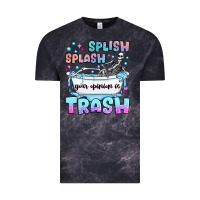 Cloud Black splish splash your opinion is trash Vintage Tee - JahusDesignShop