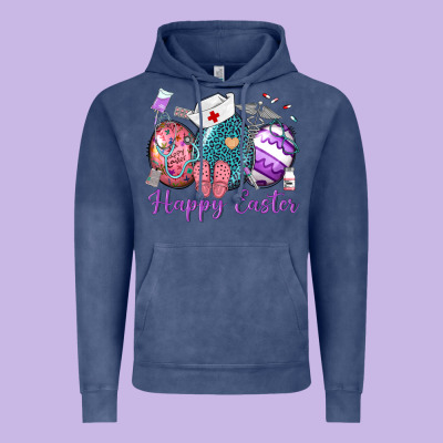 Happy Easter Eggs Nurse N Vintage Hoodie Designed By Neo Western