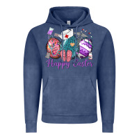 Vintage Denim happy easter eggs nurse n Vintage Hoodie - Neo Western