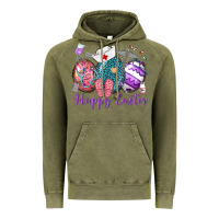 Vintage Olive happy easter eggs nurse n Vintage Hoodie - Neo Western