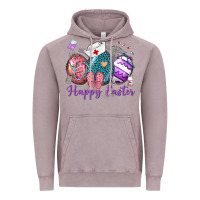 Vintage Zinc happy easter eggs nurse n Vintage Hoodie - Neo Western