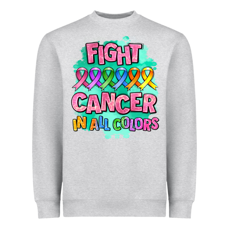 Fight Cancer In All Colors Heavyweight Sweatshirt by AdoDesignShop | Teevron