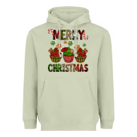 Matcha Merry Christmas cupcakes Heavyweight Hoodie - NancyCooperArtShop