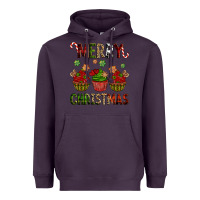 Plum Merry Christmas cupcakes Heavyweight Hoodie - NancyCooperArtShop